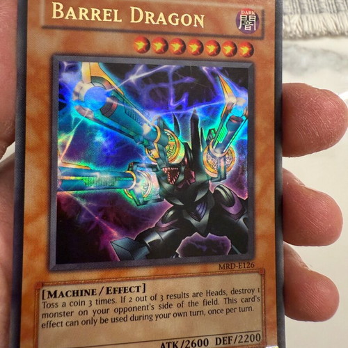 Κάρτα Yu-Gi-Oh Barrel Dragon MRD-E126 Holo Ultra Rare σε άριστη κατάσταση