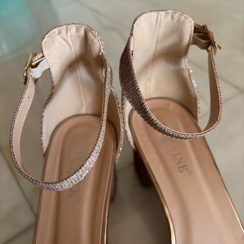 Tsakiris Mallas sandals like new, size 39, pink and gold