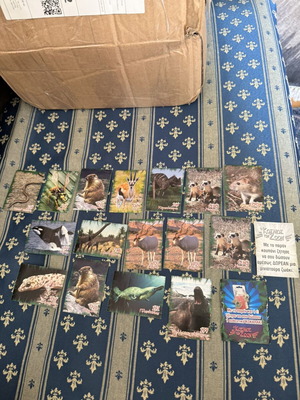 Animal stickers used, set of 18