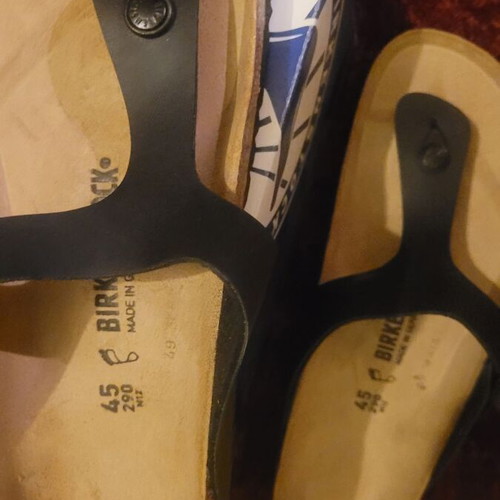 Birkenstock sandals size 45 black new