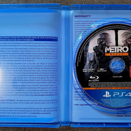Metro Redux PS4 used in excellent condition