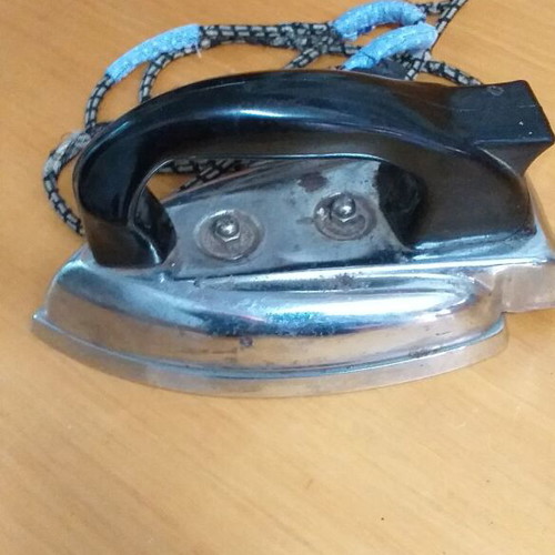 Old electric iron used