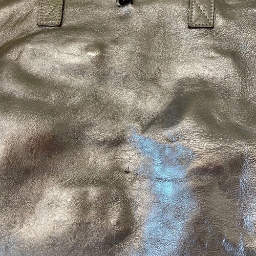 Thiros leather shoulder bag silver used with small scratches