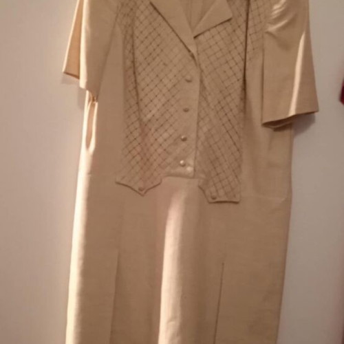 Vintage beige women's dress like new, size M