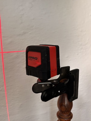 PRO SMART 1.1 Cross Line Laser Level with Clamp and Case