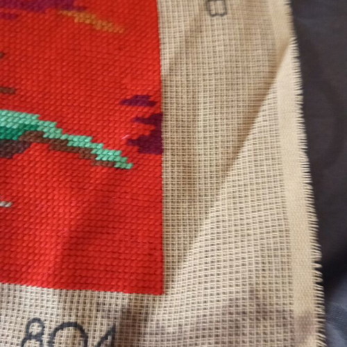 Embroidered artwork from 70s-80s Greek made, used