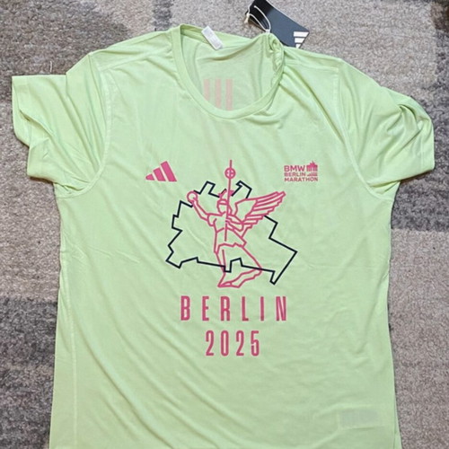 Adidas BMW Berlin Marathon shirt new, climacool technology, size L, multicolor