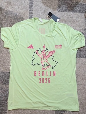Adidas BMW Berlin Marathon shirt new, climacool technology, size L, multicolor