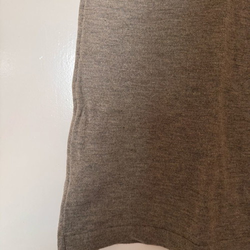 Blouse with pleats like new, 56% wool 25% viscose, beige, size S-M