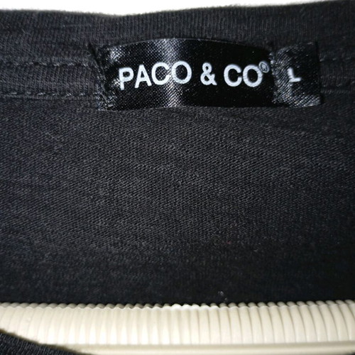 Paco & Co men's shirt size L like new black and white