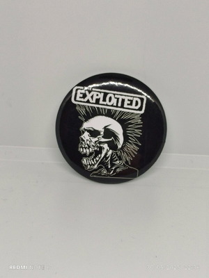 Exploited pin new, black and white