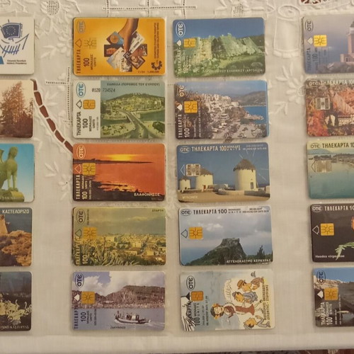 Pack of 120 different phone cards, 1994-2004