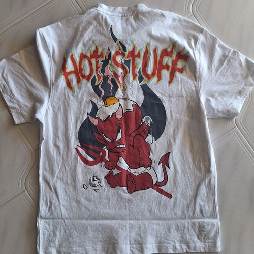 Bershka x Hot Stuff Graphic T-Shirt size S like new, white