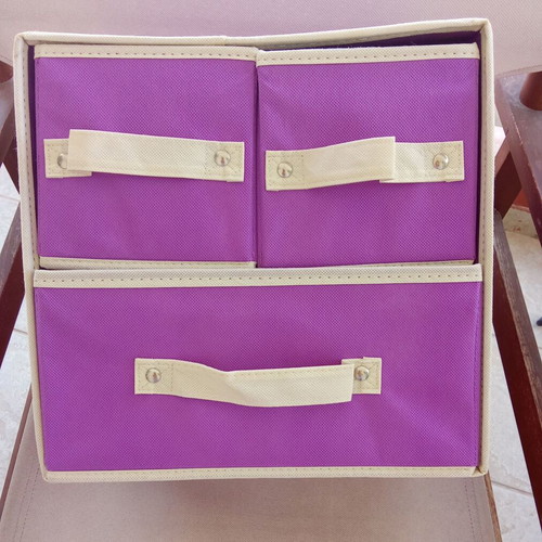 Fabric Drawer Organizer like new, purple color