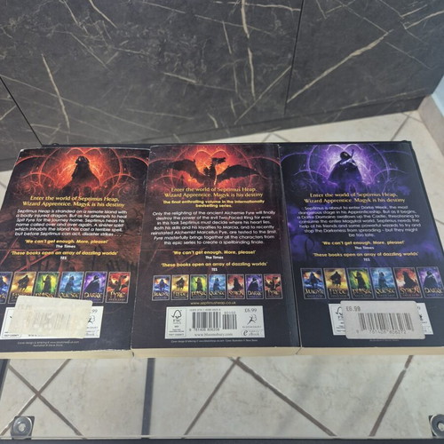 Septimus Heap Wizard Apprentice books 5-7 set by Angie Sage