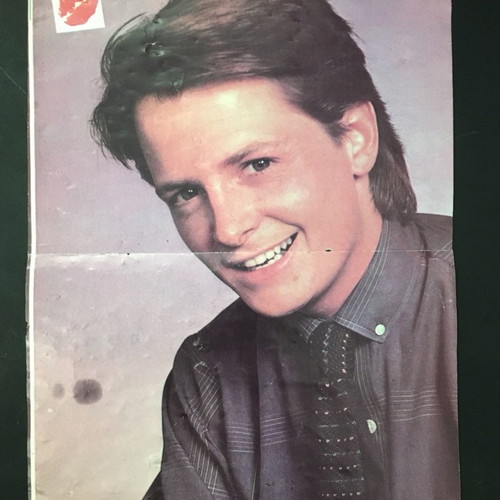 Michael J. Fox poster 1980 used, Manina