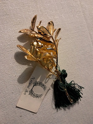 Natural branch gold plated with 24 carats new