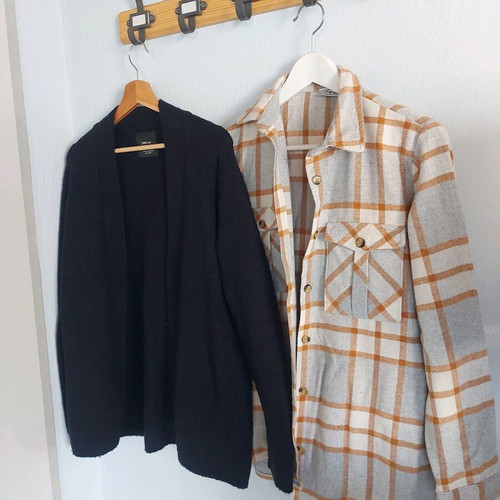 Zara cardigan used blue women's size small without buttons