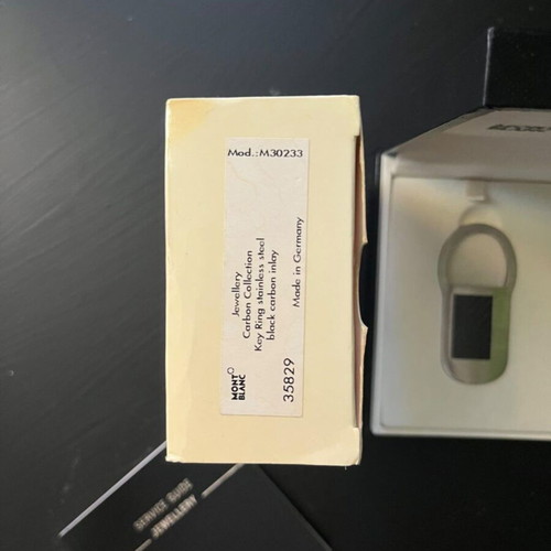 MontBlanc Audi Luxury Key Ring Steel Carbon new