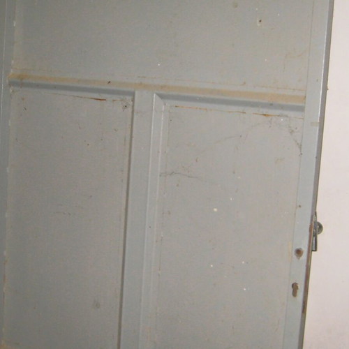 Iron construction door used, without frame, 1.95x0.98 m