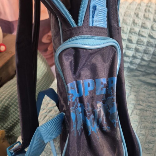 Large Superman Paxos elementary school bag new with collectible card