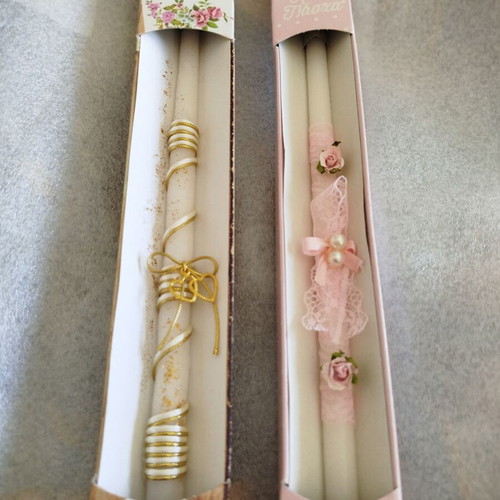 Candles new, set of two