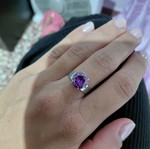 Ring like new, purple