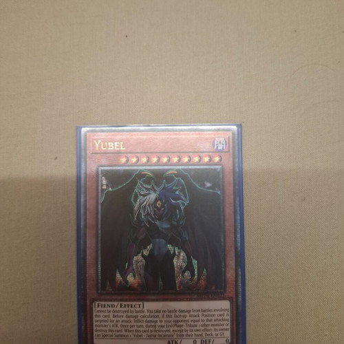 Yubel Quarter Century Secret Rare card like new