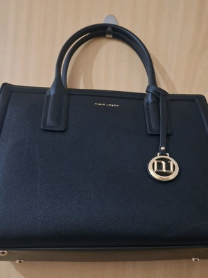 David Jones Paris μαύρη κλασική τσάντα χειρός και ώμου καινούρια