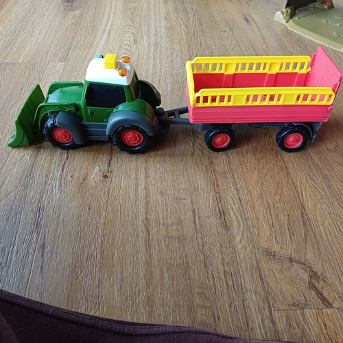 Animal farm toy used with sounds and vehicles