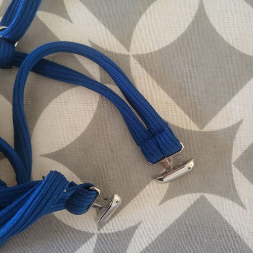 Shein Blue Triangle Bikini Top Size S New