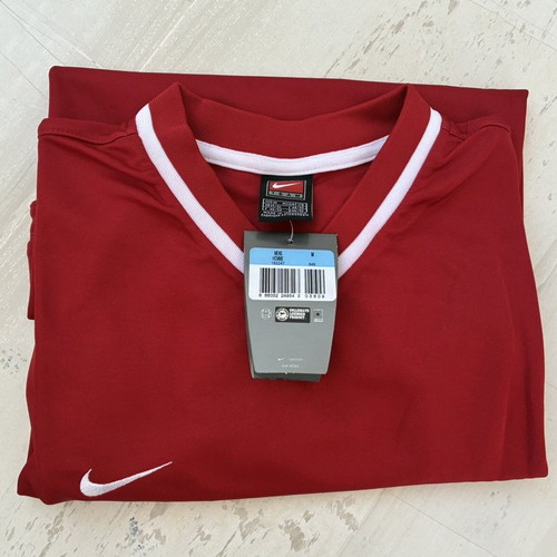 Nike Vintage Football Jersey Red White New With Tags Medium