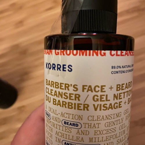 Korre face and beard cleanser 250ml new and unused
