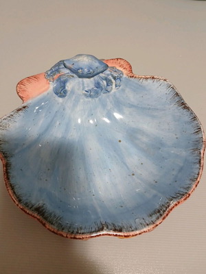 Ceramic handmade bowl with sea theme like new