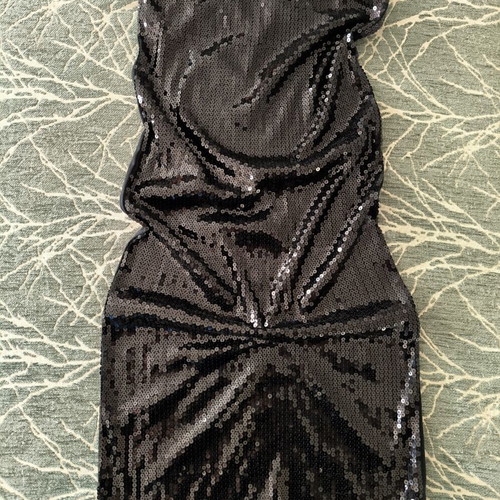 Long sequin skirt dress black one size new