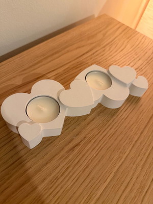 Heart Candle Holder new, handmade for tealights