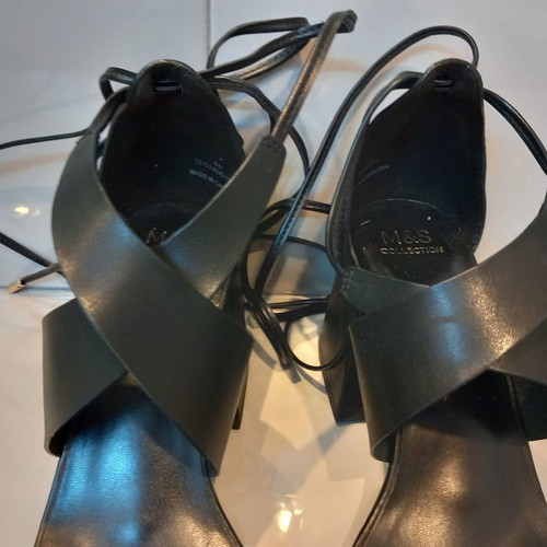 M&S Collection sandals used, size 39, black with laces