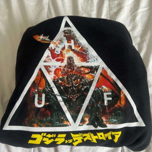 HUF hoody like new, black, size L