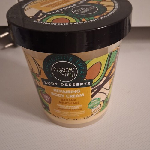 Organic Shop Banana Milkshake Repairing Body Cream used 450ml