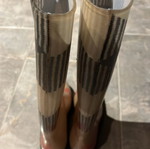 Burberry Rain Boots Nova Check used, size EU 37, beige and black