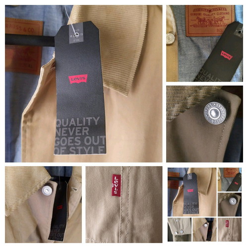 Levi's men's coat new, beige, size XL