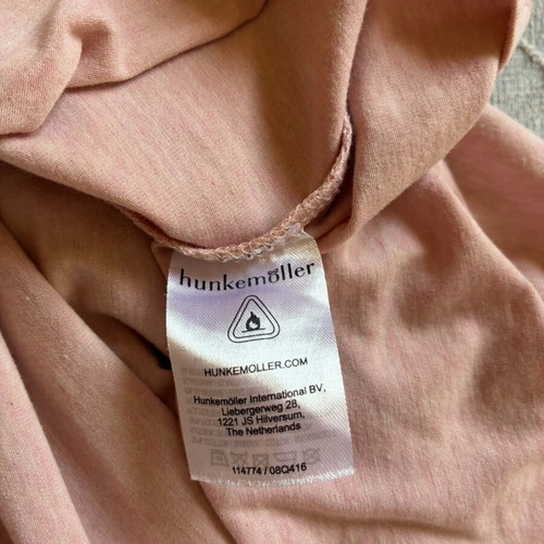 Hunkemöller Lace Trim Henley Top medium, like new, pink