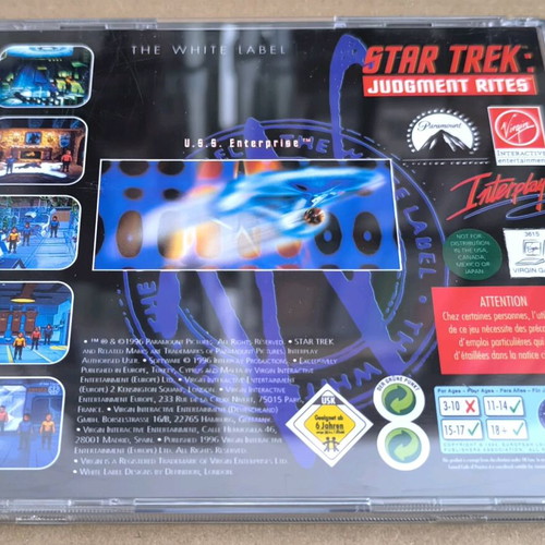 Star Trek 25th Anniversary + Judgment Rites PC CD-ROM like new