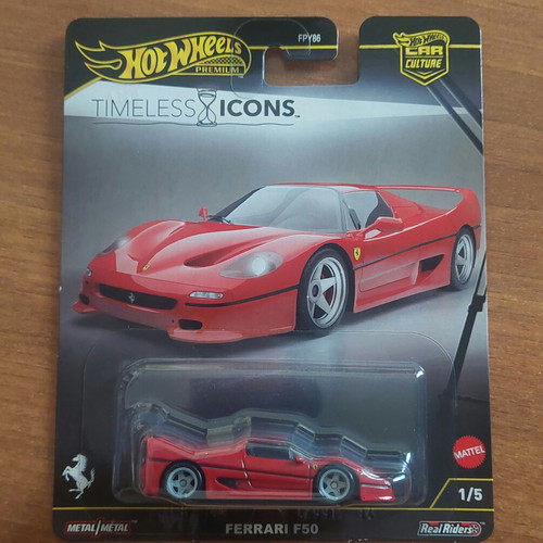 Hot Wheels Premium Ferrari F50 Timeless Icons sealed, like new