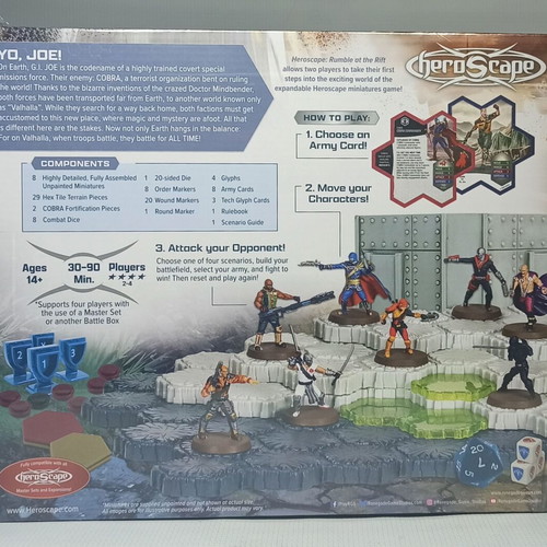 Hasbro Renegade Studios 2026 Heroscape Gi Joe Rumble at the Rift Board Game new