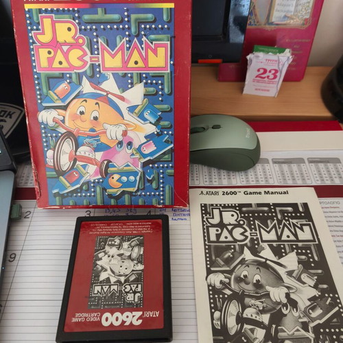 Jr. Pac-Man Atari 2600 complete set used, box and manual