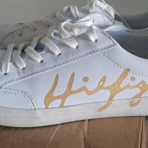 Tommy Hilfiger shoes size 41 like new, white with gold
