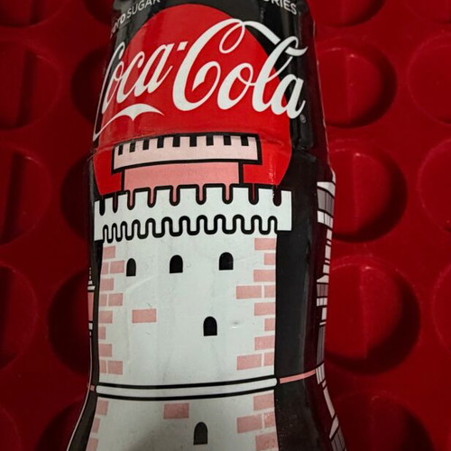 Coca Cola Thessaloniki collectible bottles set of 2, full
