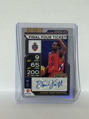David Vanterpool 2025-26 Contenders EuroLeague Final Four Ticket Auto
