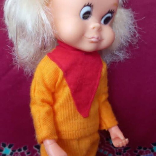 Vintage Lilly "Sport Billy" doll used, Greek made LYRA 80s